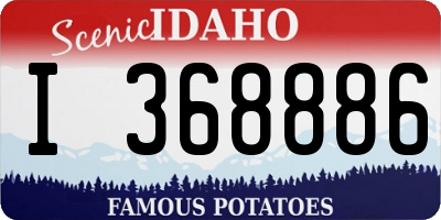 ID license plate I368886