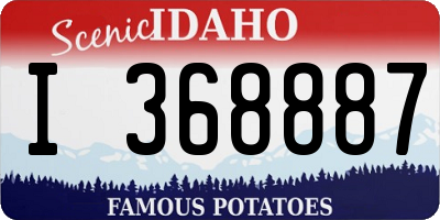 ID license plate I368887