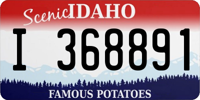 ID license plate I368891