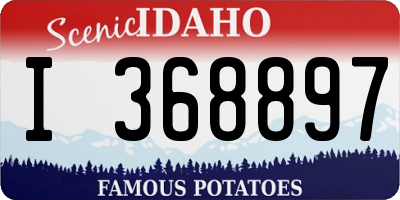 ID license plate I368897