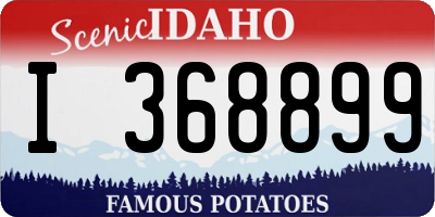 ID license plate I368899