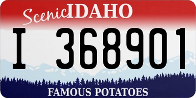 ID license plate I368901