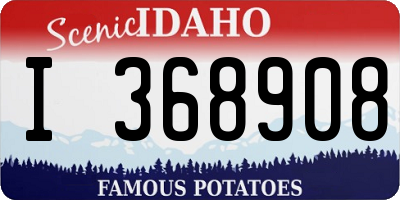 ID license plate I368908