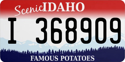 ID license plate I368909