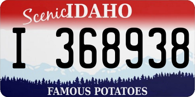 ID license plate I368938