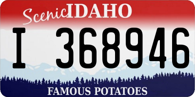 ID license plate I368946