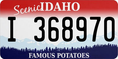 ID license plate I368970