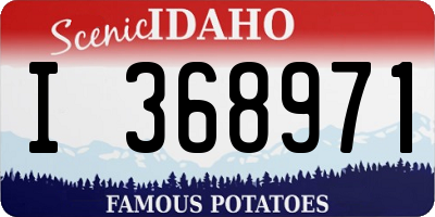 ID license plate I368971