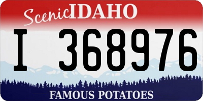 ID license plate I368976