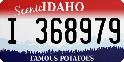ID license plate I368979