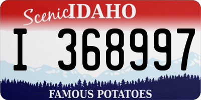 ID license plate I368997