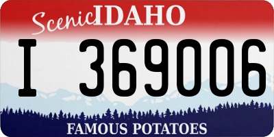 ID license plate I369006