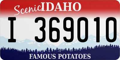 ID license plate I369010