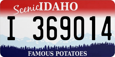 ID license plate I369014