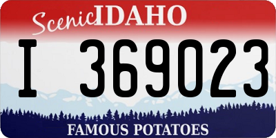 ID license plate I369023