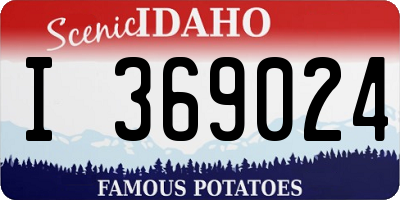 ID license plate I369024