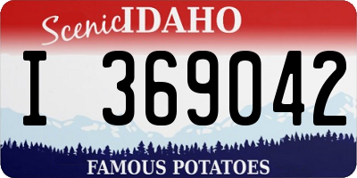 ID license plate I369042