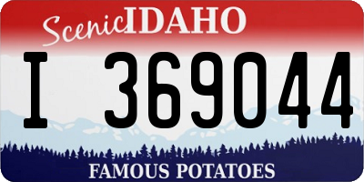 ID license plate I369044
