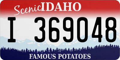 ID license plate I369048