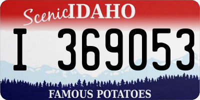 ID license plate I369053