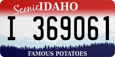 ID license plate I369061