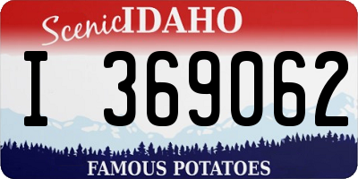 ID license plate I369062
