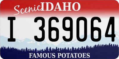 ID license plate I369064