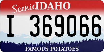ID license plate I369066