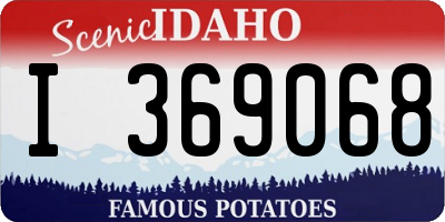 ID license plate I369068
