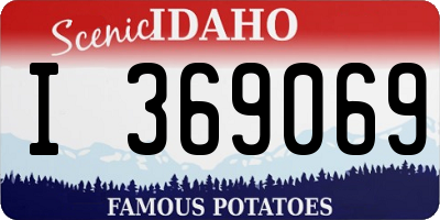 ID license plate I369069