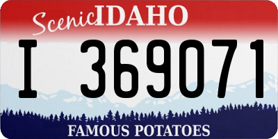 ID license plate I369071