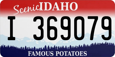 ID license plate I369079