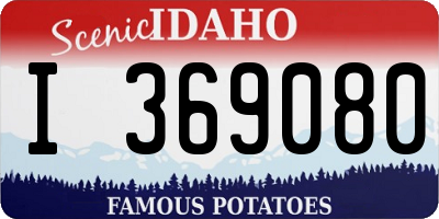 ID license plate I369080
