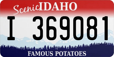 ID license plate I369081