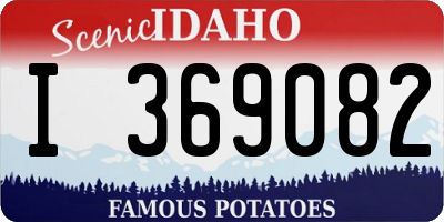 ID license plate I369082