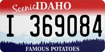 ID license plate I369084