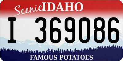 ID license plate I369086