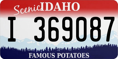 ID license plate I369087