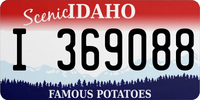 ID license plate I369088