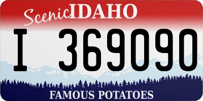 ID license plate I369090