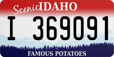 ID license plate I369091