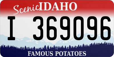 ID license plate I369096