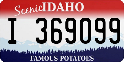 ID license plate I369099