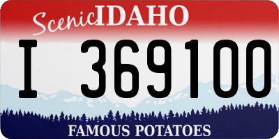 ID license plate I369100