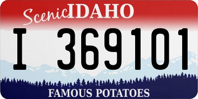 ID license plate I369101