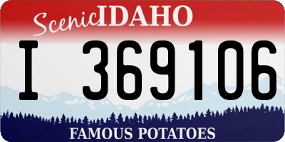 ID license plate I369106