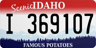 ID license plate I369107
