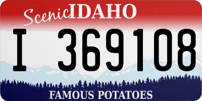 ID license plate I369108