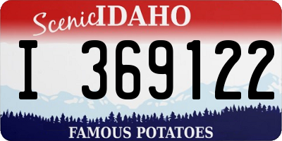 ID license plate I369122
