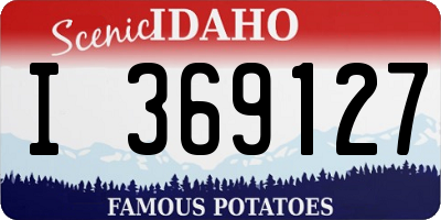 ID license plate I369127